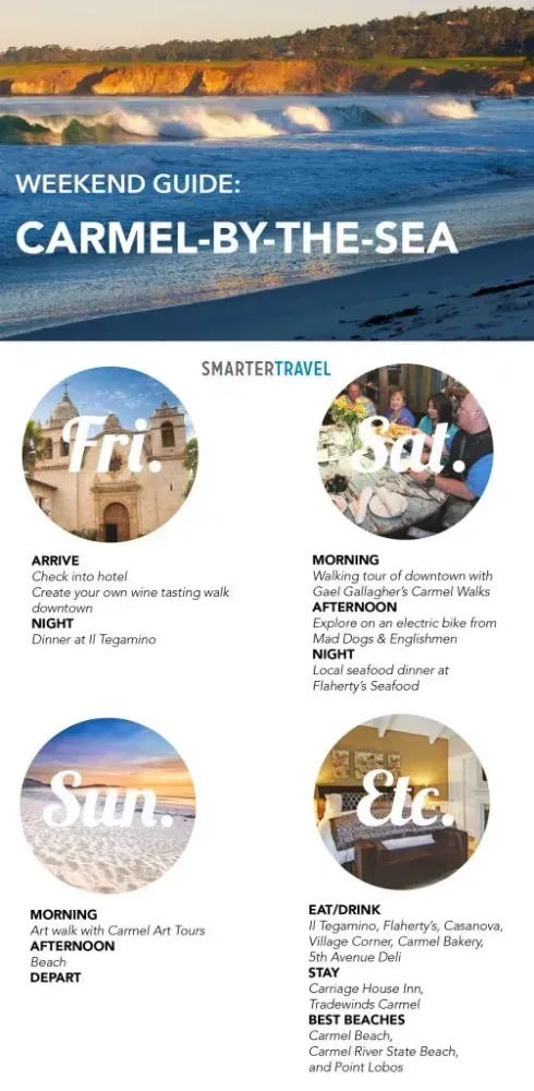 what to do day-by-day on a long weekend carmel